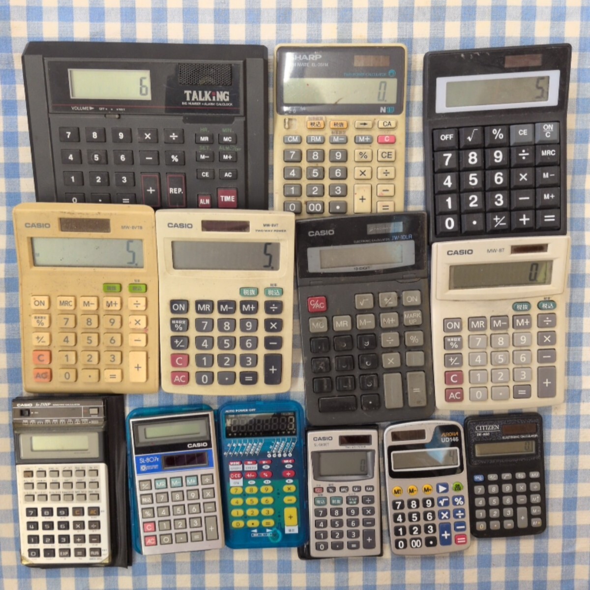 ★ 計算機　いろいろ まとめて セット　1円スタート　カシオ シチズン シャープ など 電卓 まとめ売り　CASIO　CITIZEN　SHARP　calculator