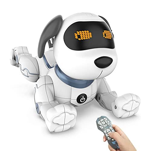 ロボットプラザ(ROBOT PLAZA) ロボット犬 子供向け おもちゃ 知育玩具 ペット 簡易プログラミング 誕生日プレゼント 