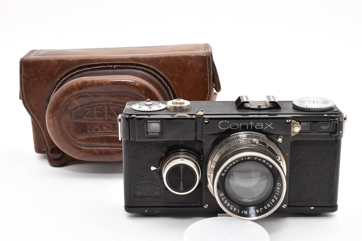 【超希少】 Contax 1型 Sonnar 5cm f2 ブラックニッケル コンタックス【動作確認済み】#9671