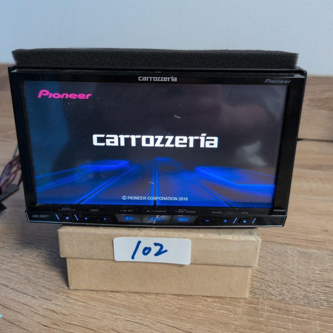 102 プログラム起動失敗 ジャンク品 カロッツェリア AVIC-ZH0777