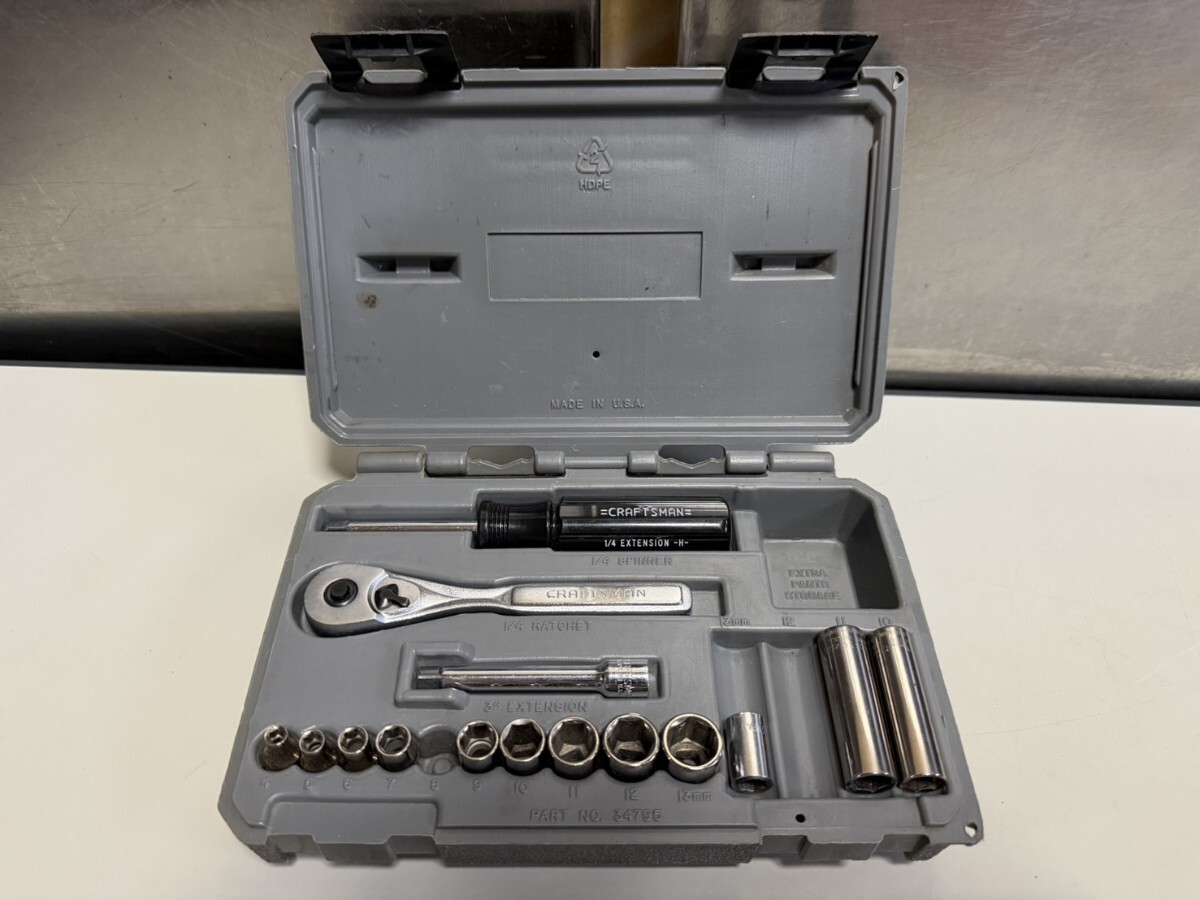 ○ CRAFTSMAN ラチェット ソケット ツールセット 一部欠品あり 動作確認済 クラフトマン ハンドツール USA 中古品 ④