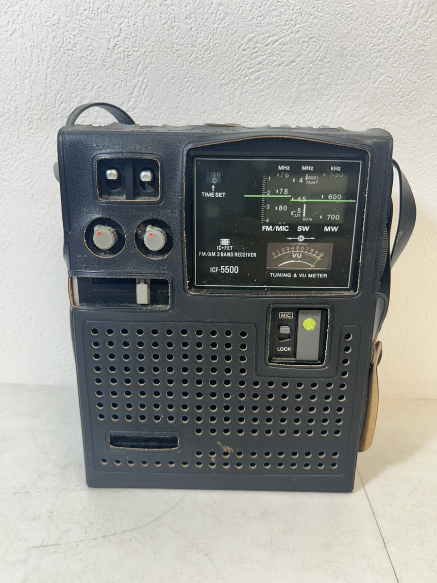 15453-06★SONY ソニー ICF-5500 スカイセンサー FM/SW/MW 3バンドレシーバー 現状品★