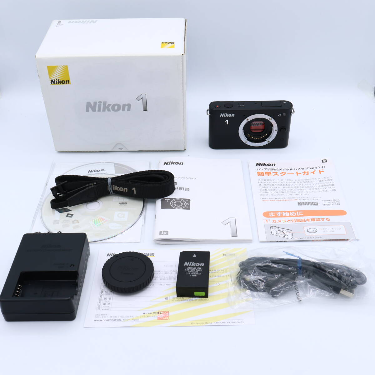 【シャッター回数：514回】Nikon ニコン ミラーレス一眼カメラ Nikon 1 (ニコンワン) J1 (ジェイワン) ボディ ブラック #260620_21021444