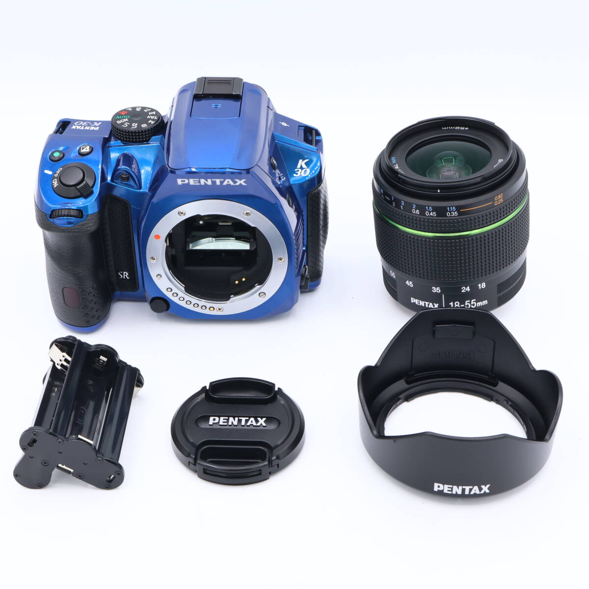 【シャッター回数：2289回】PENTAX ペンタックス デジタル一眼レフカメラ K-30 レンズキット DAL18-55mm クリスタルブルー #260627_4401480