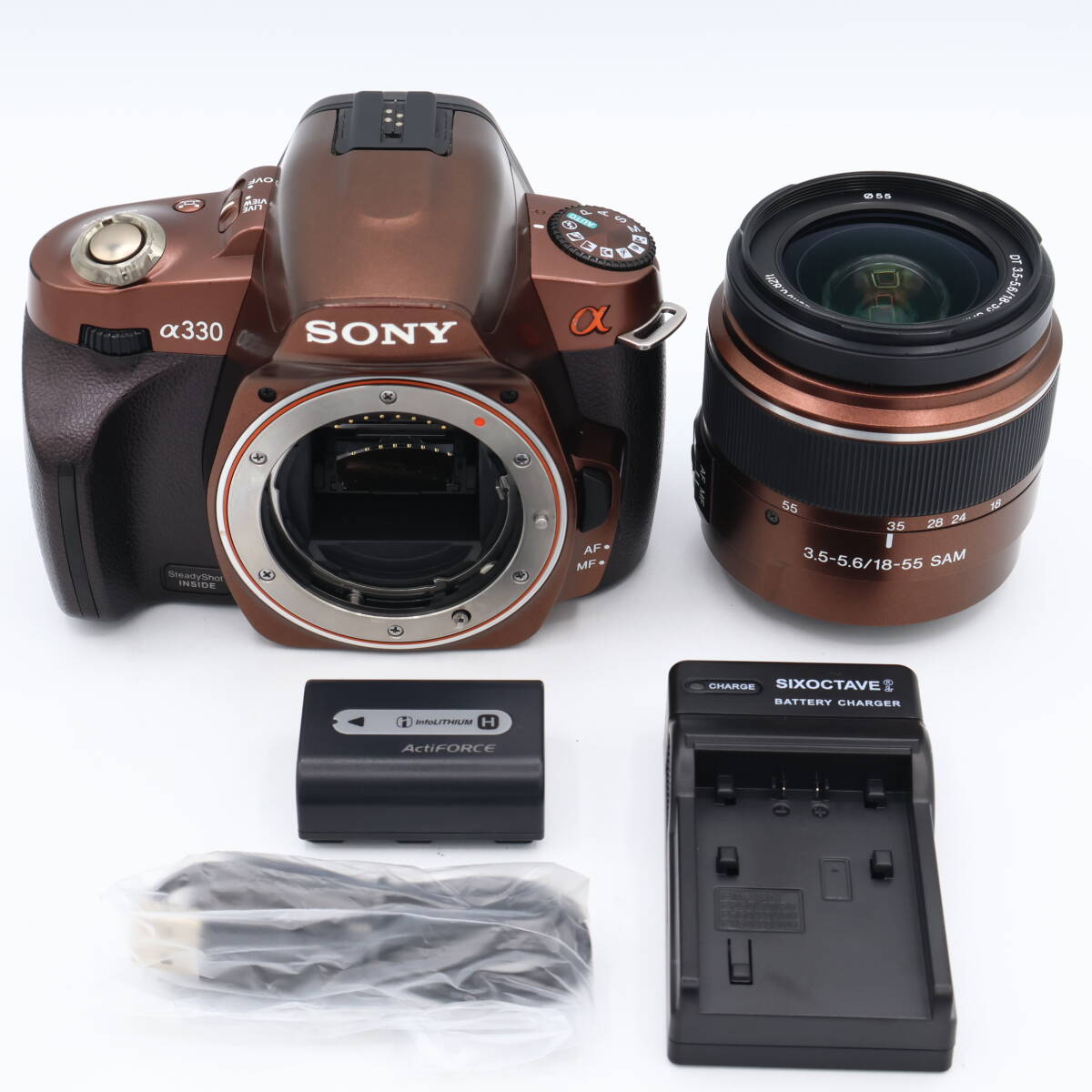 SONY ソニー デジタル一眼レフカメラ α330 ズームレンズキット ブラウン DSLRA330L/T #260620_0230597