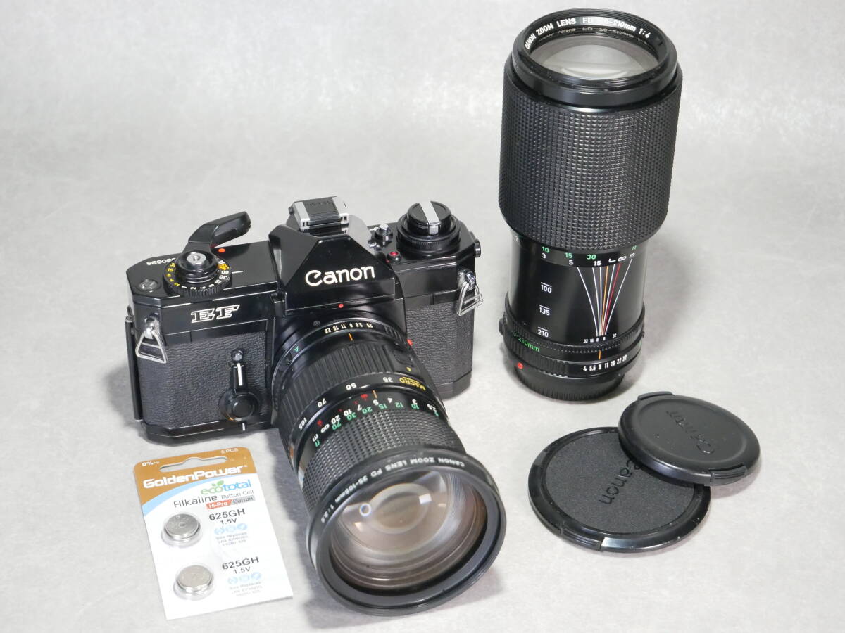 機械＆電子シャッターの優秀カメラ ＣＡＮＯＮ EF セット 点検・モルト交換済み