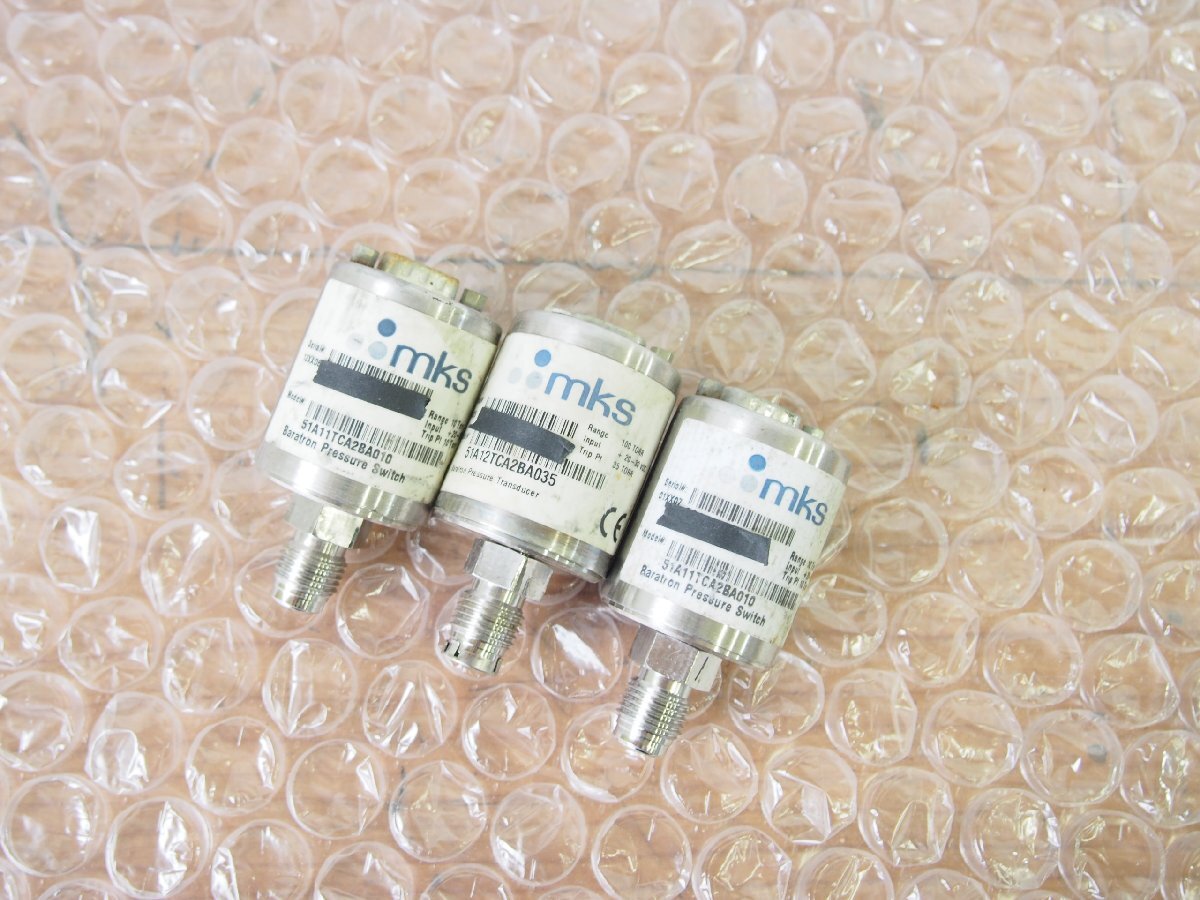 ☆【1F0630-2】 mks 圧力スイッチ 51A11TCA2BA010×2 3個セット 51A12TCA2BA035 ジャンク