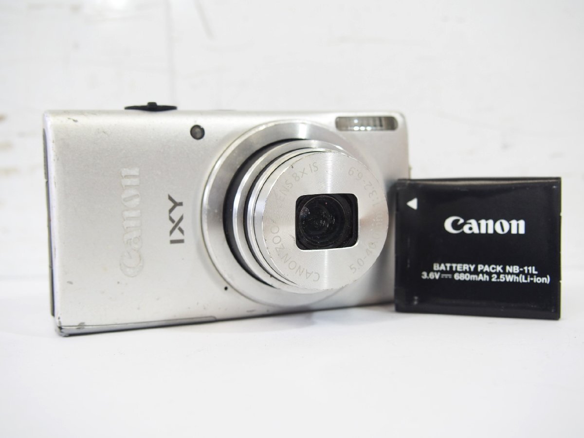 ☆【2T0619-21】 Canon キャノン デジカメ PC2018 バッテリー付 IXY 90F CANON ZOOM LENS 8× IS 5.0-40.0mm 1:3.2-6.9 ジャンク