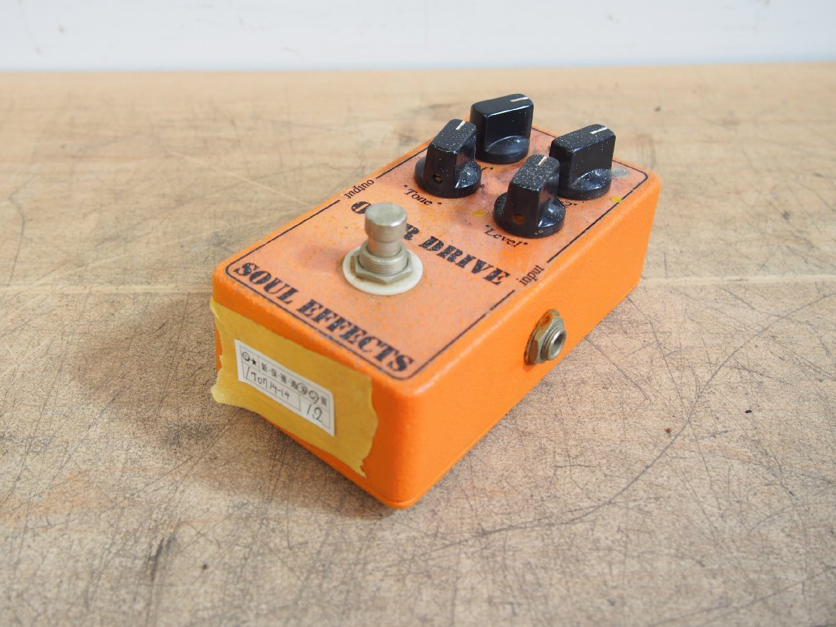 ☆【1T0714-14】 オーバードライブエフェクター OVERDRIVE SOULEFFECTS 音響機器 ギター 楽器 ジャンク