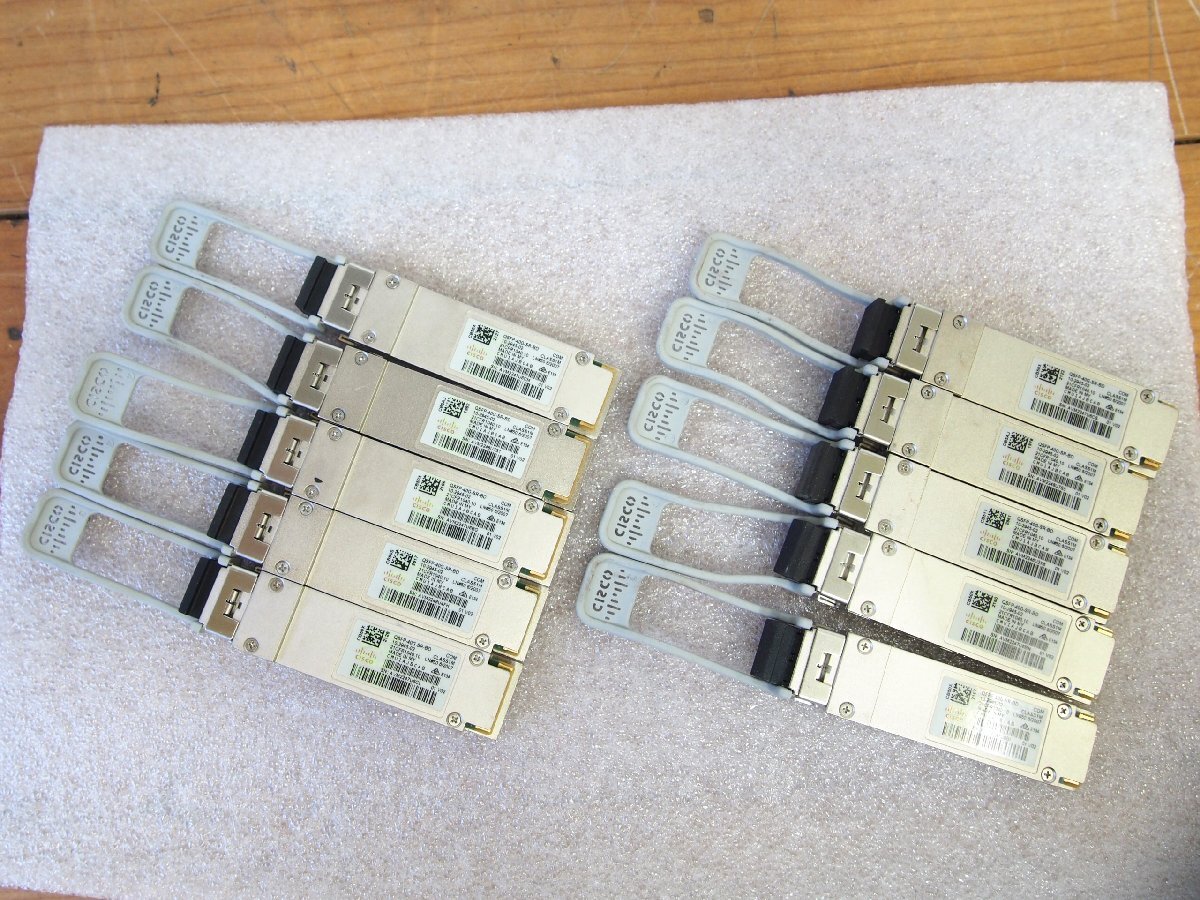 ☆【1T】 CISCO トランシーバーモジュール QSFP-40G-SR-BD 10個セット ジャンク