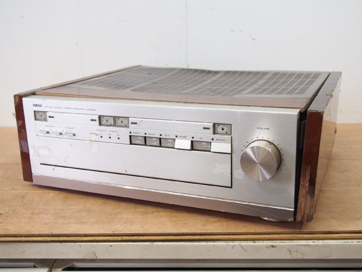 ☆【2H0720-8】 YAMAHA ヤマハ プリメインアンプ A-2000a 100V オーディオ機器 音響機材 通電OK ジャンク