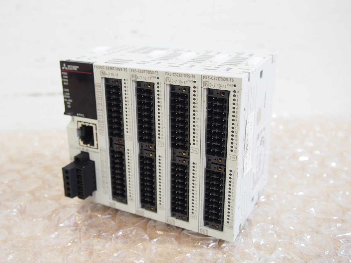 ☆【1T0715-12】 MITSUBISHI 三菱 シーケンサ FX5UC-32MT/DSS-TS 合計4台セット FX5-C32ET/DSS-TS×3台 動作保証