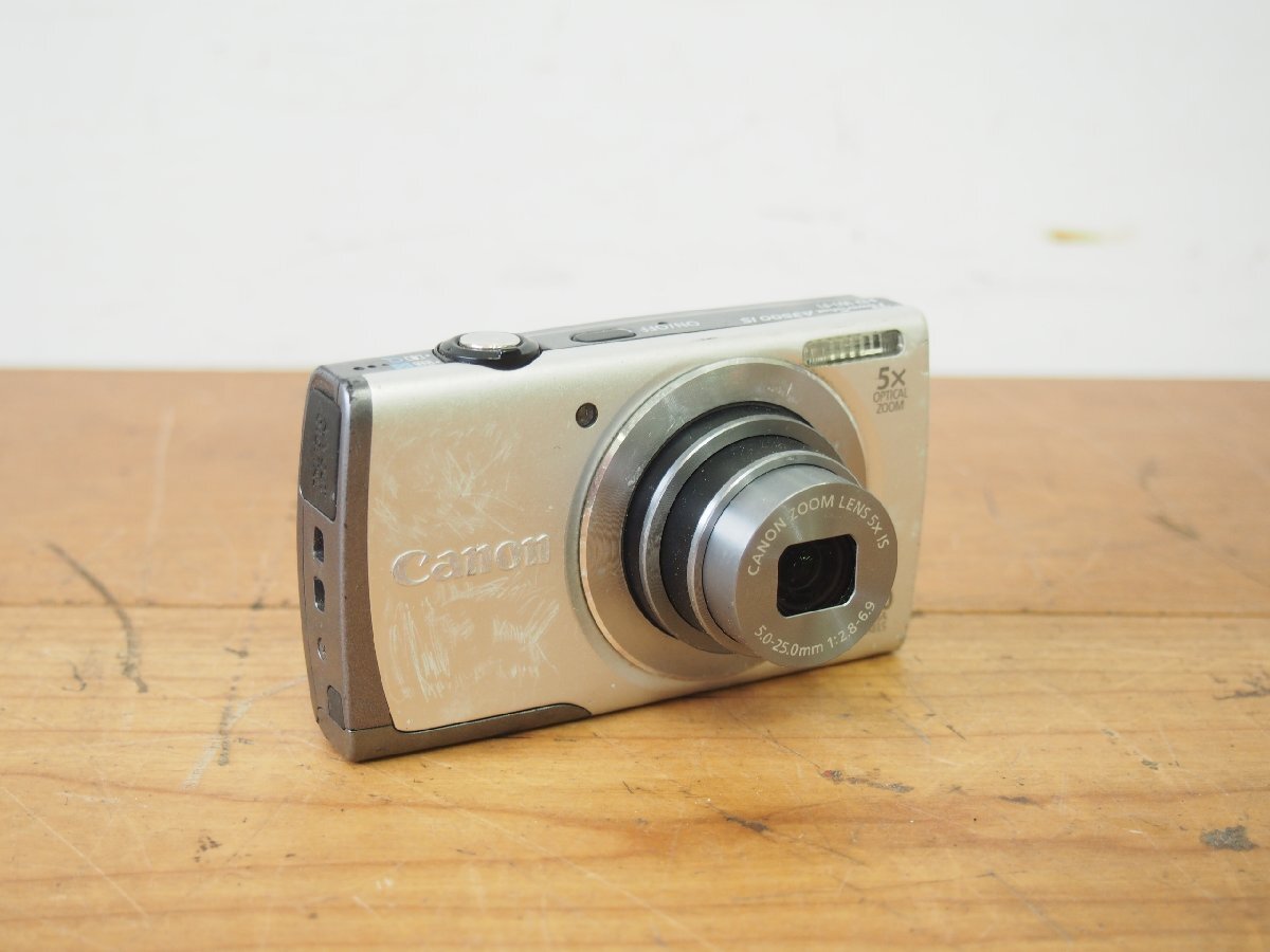 ☆【2F0601-32】 Canon キャノン コンパクトデジタルカメラ PC1898 5.0-25.0mm 1:2.8-6.9 PowerShot A3500 IS 通電OK ジャンク