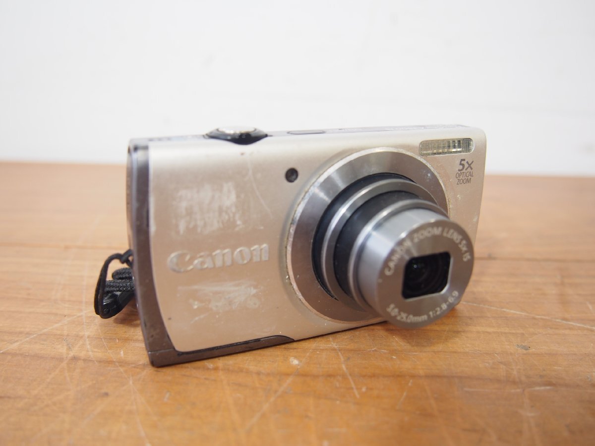 ☆【2F0601-31】 Canon キャノン PowerShot A3500 IS デジカメ PC1898 CANON ZOOM LENS 5× IS 5.0-25.0mm 1:2.8-6.9 ジャンク