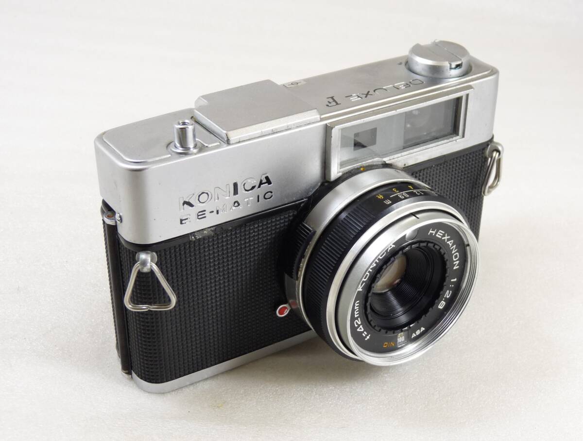 【レトロ レンジファインダーカメラ やや難あり】KONICA EE-MATIC DELUXE F