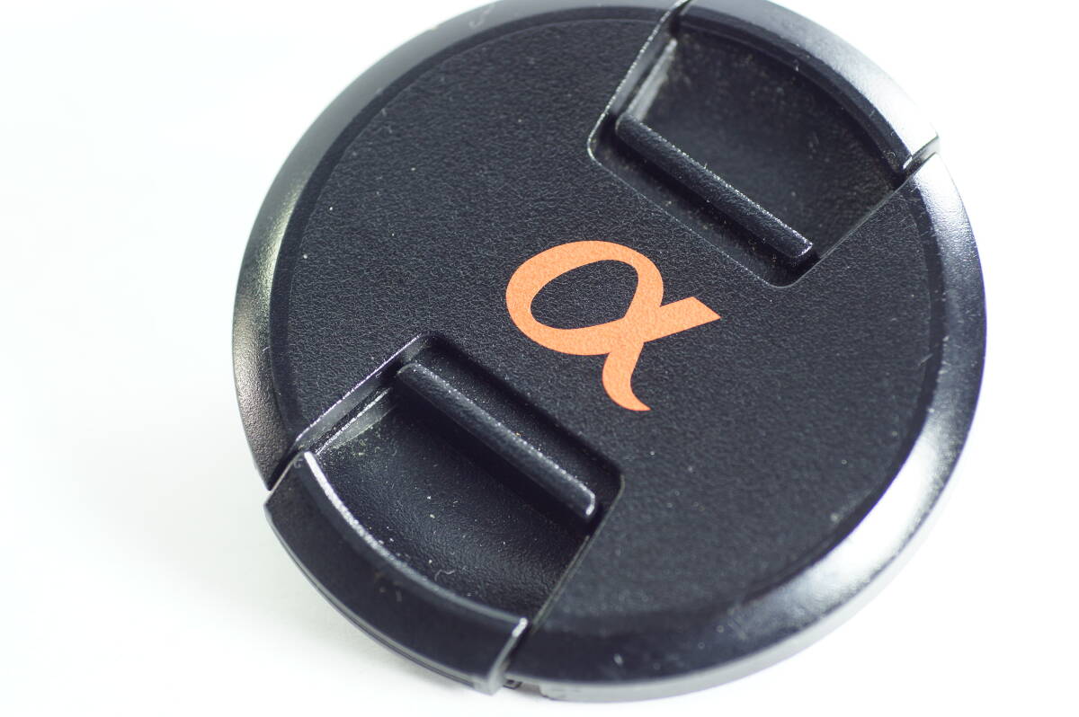 6A1『キレイ』SONY ソニー αロゴ (アルファ) オレンジロゴ レンズキャップ 62mm