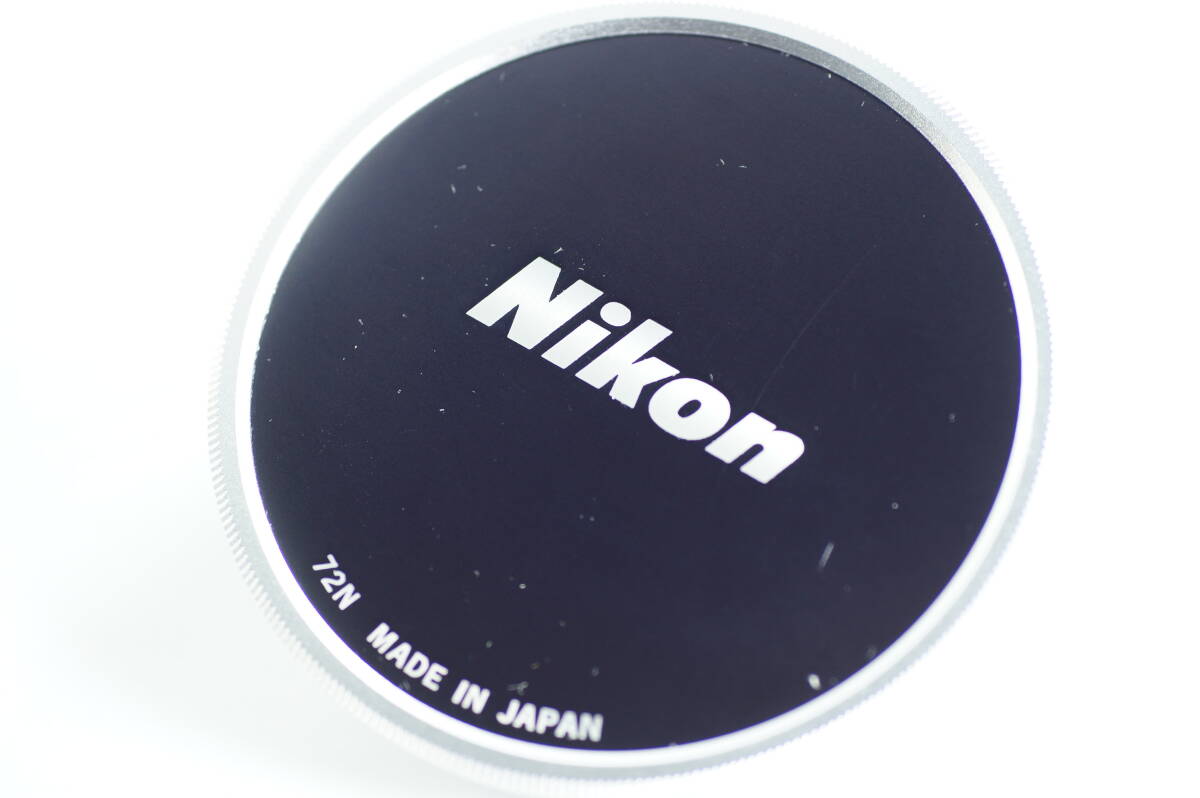 6A1『キレイ』Nikon 72N (Metal Lens Cap) ニコン純正 メタル レンズキャップ(72mm径) ねじ込み式