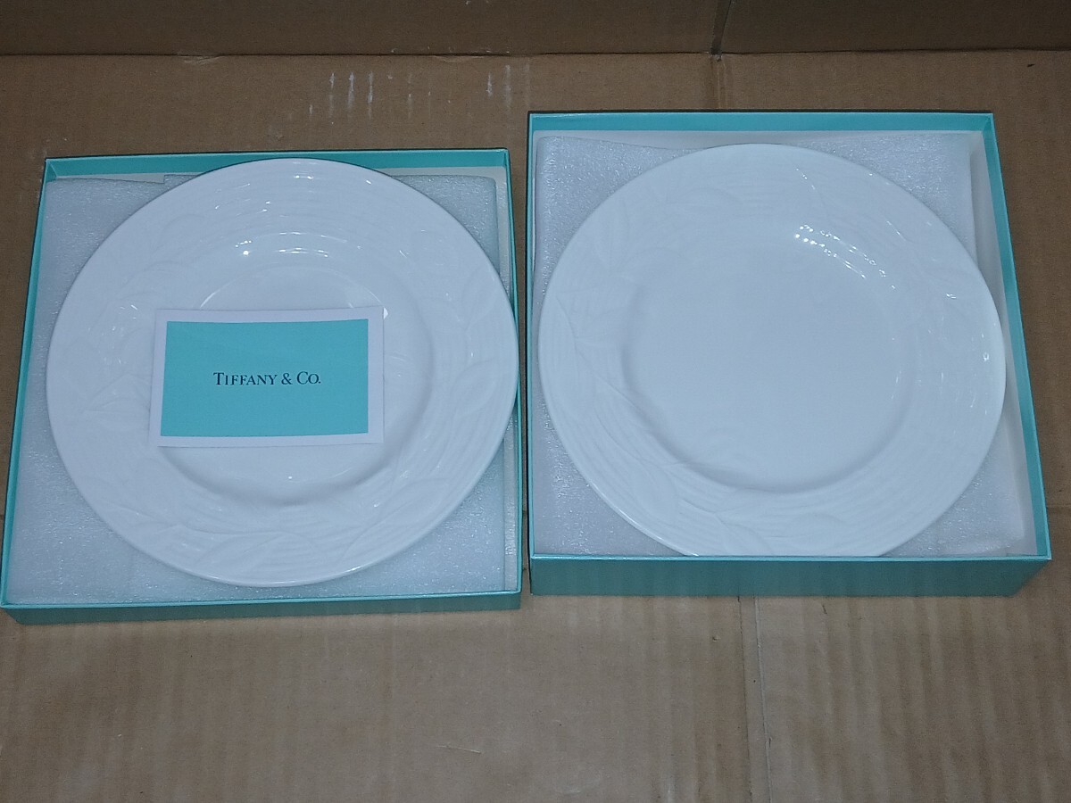 Tiffany Terrace made in japan 2003 TIFFANY&Co. ティファニー テラス 皿 外径18.5cm ホワイト 白 プレート 未使用品