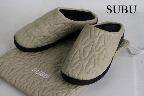 SUBU スブ サンダル アウトラインキルティング サンダル メンズ 男性 中古 古着 キャンプ アウトドア スリッパ テント レディース ナンガ