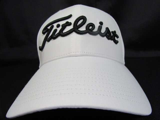 ★未使用 Titleist FJ PRO V1 タイトリスト　ゴルフ　キャップ　帽子 白/黒/グレー フリーサイズ
