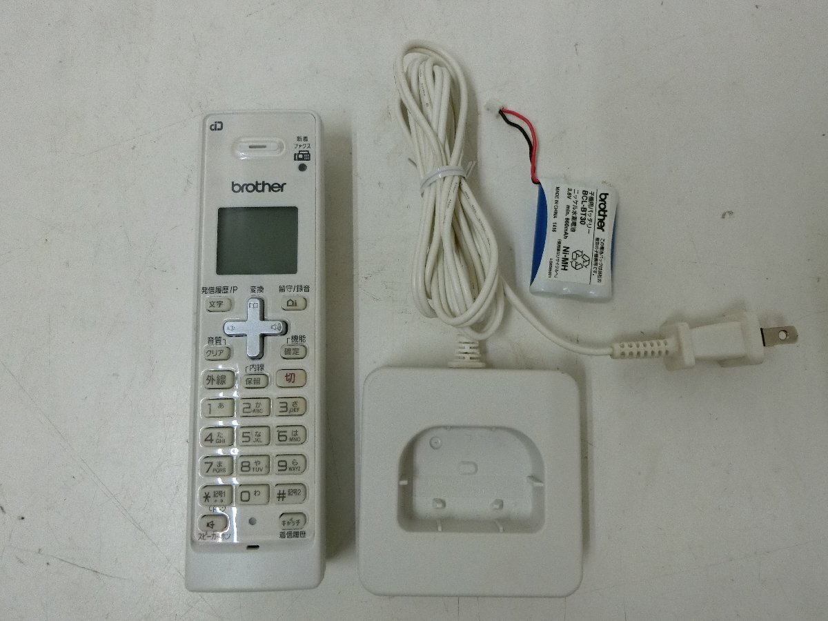 レ■/Zク6099　brother ブラザー コードレス電話子機 BCL-120K 増設子機 / BCL-CH20JP 充電台 現状品