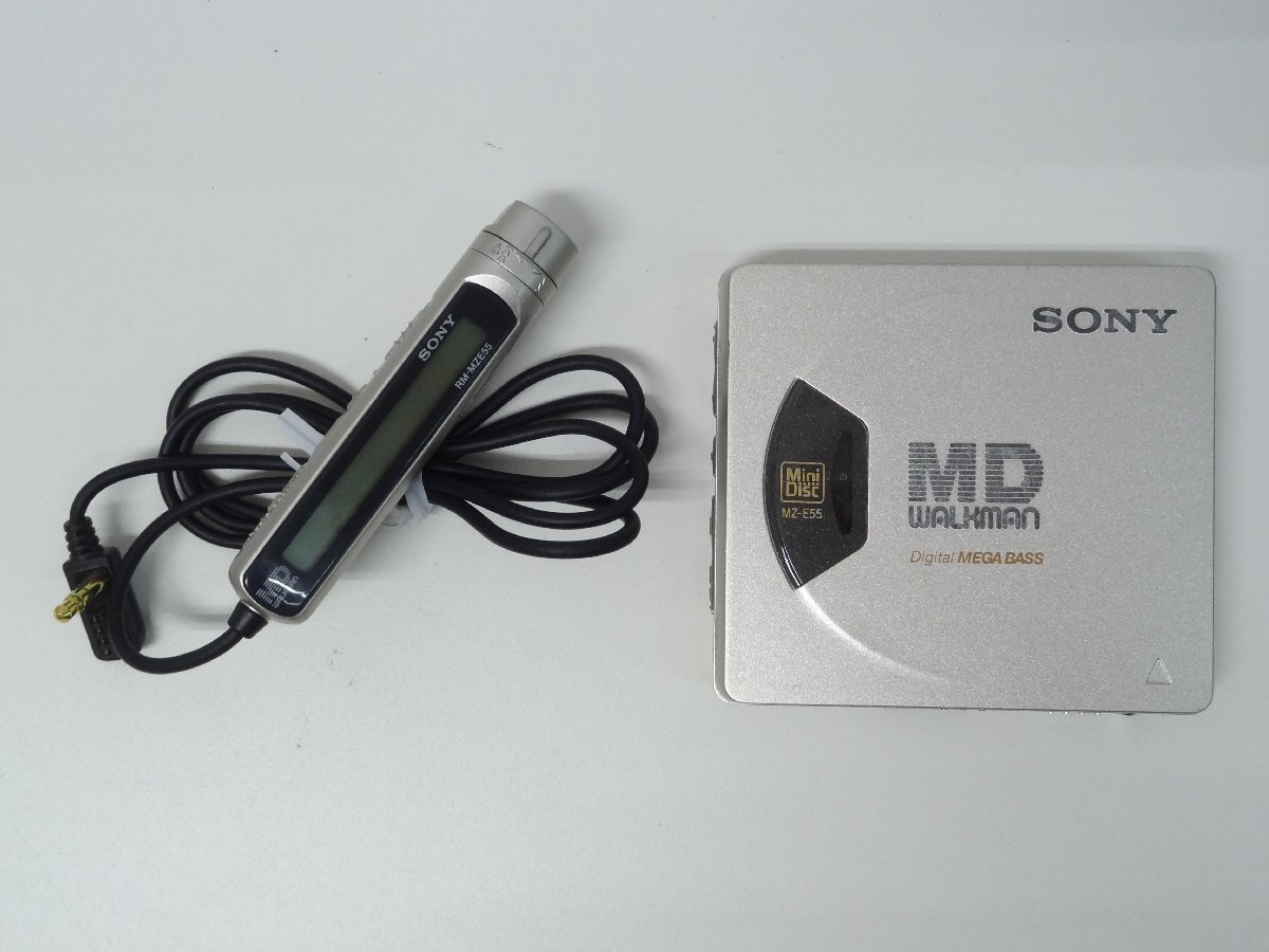 ユ■/Zこ0723　ソニー SONY MD WALKMAN MDウォークマン　MZ-E55 中古 再生OK ジャンク 保証無