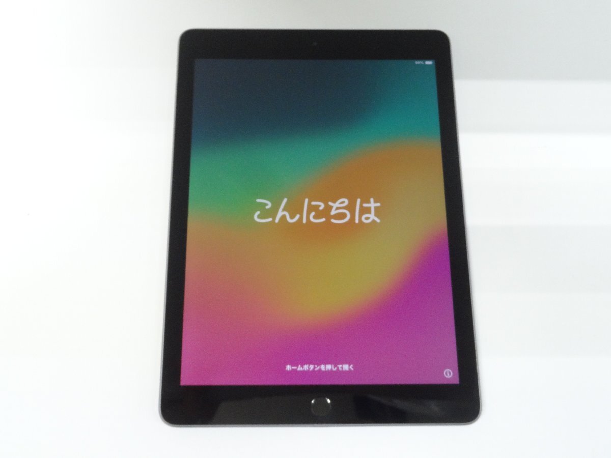 ユ■/Zこ0727　iPad 第6世代 Wi-Fi 128GB スペースグレイ A1893 初期化済 MR7J2J/A 訳ありジャンク / 保証無