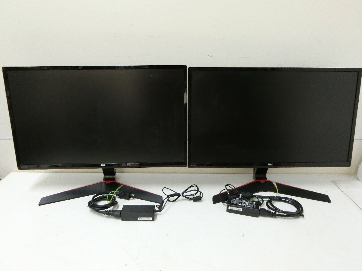 14■/Zク6143　LG モニター24MP59G 2020年製 2台セット 中古 現状品 保証無