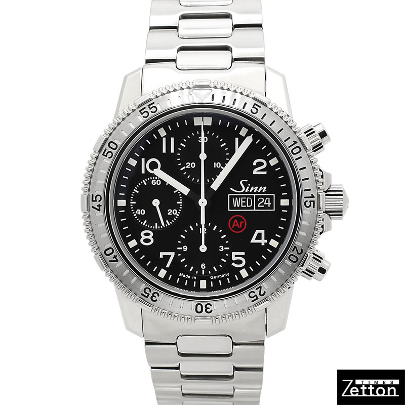 【国際保証書有り】ジン　Sinn 206.ST.AR クロノグラフ メンズ USED 中古