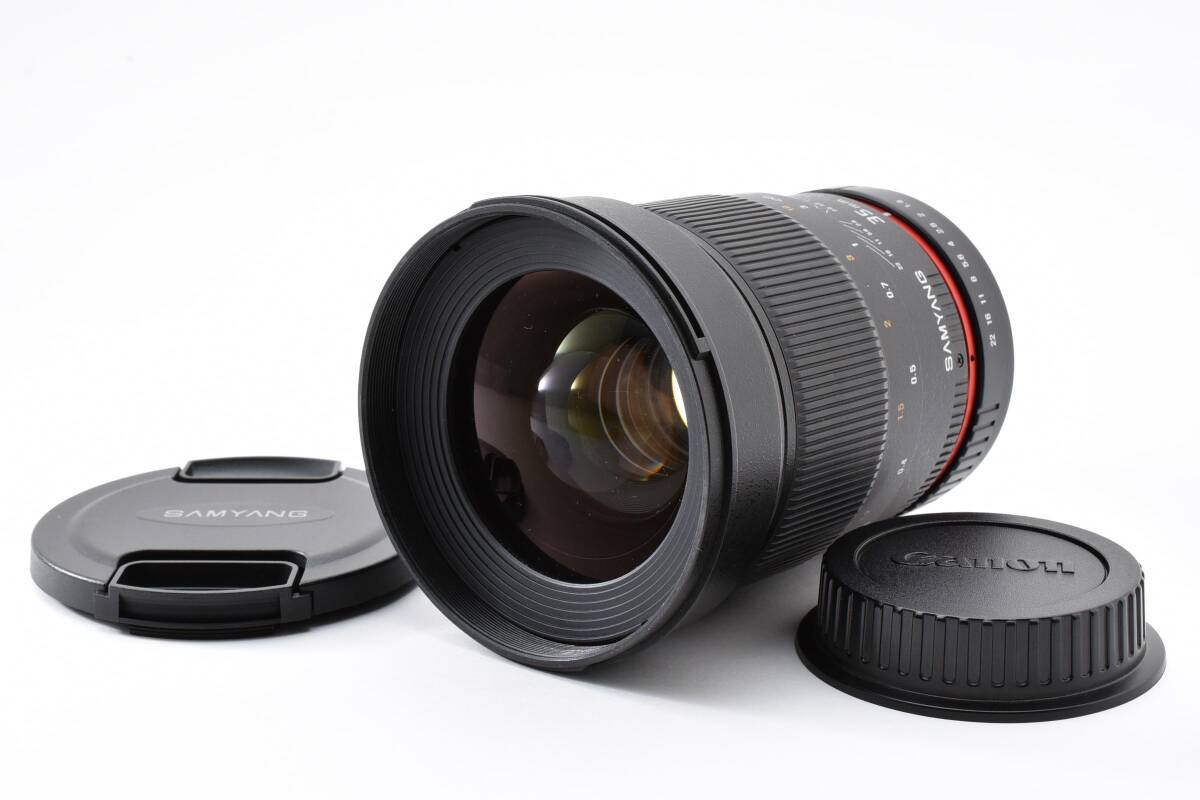 ★外観美品★ サムヤン SAMYANG 35mm F1.4 AS UMC キヤノン用 Y3867#88