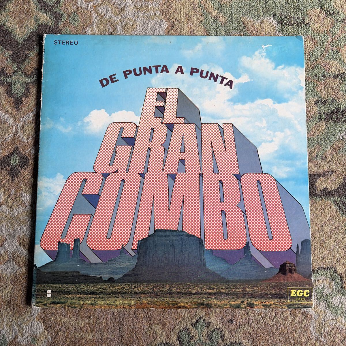 US流通オリジナル! El Gran Combo エルグランコンボ De Punta a Punta LPレコード EGC LPS002 サルサ ラテン 名曲Achilipu収録 試聴済/a8