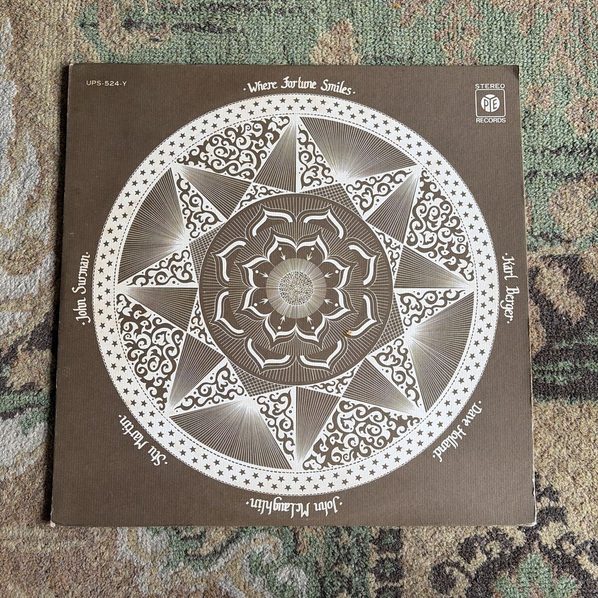 初期マトS1! John McLaughlin, Dave Holland, John Surman, Stu Martin, Karl Berger / Where Fortune Smiles LPレコード PYE UPS-524-Y/a9