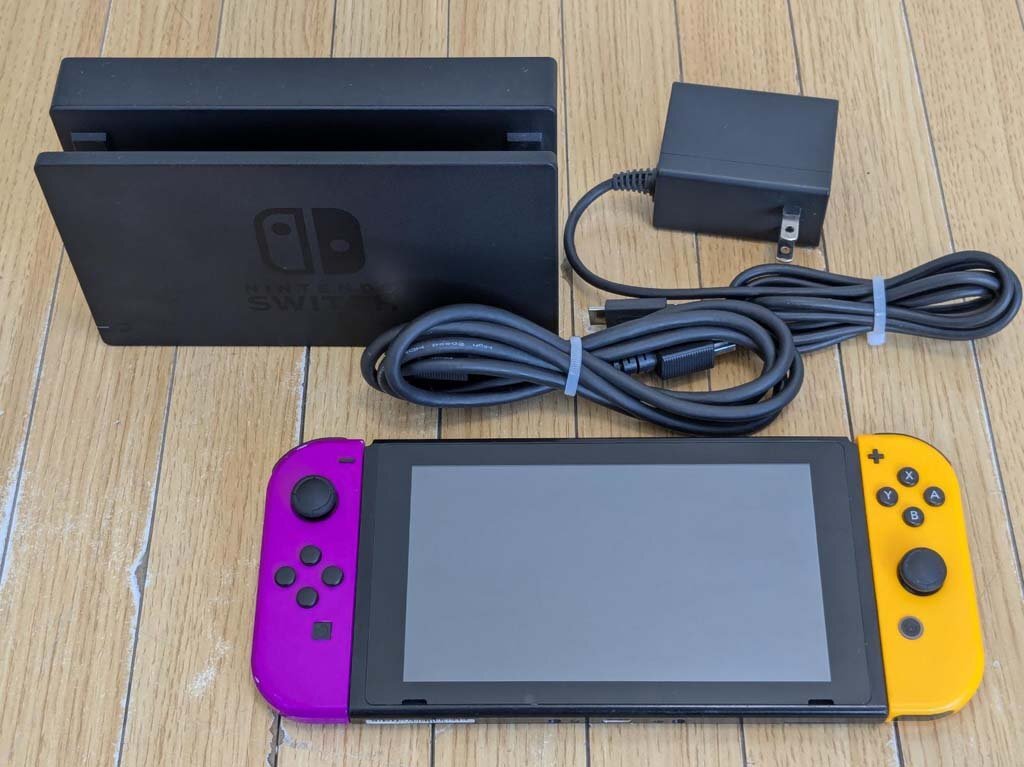 △任天堂 Nintendo Switch HAC-001 スイッチ本体 バッテリー交換済