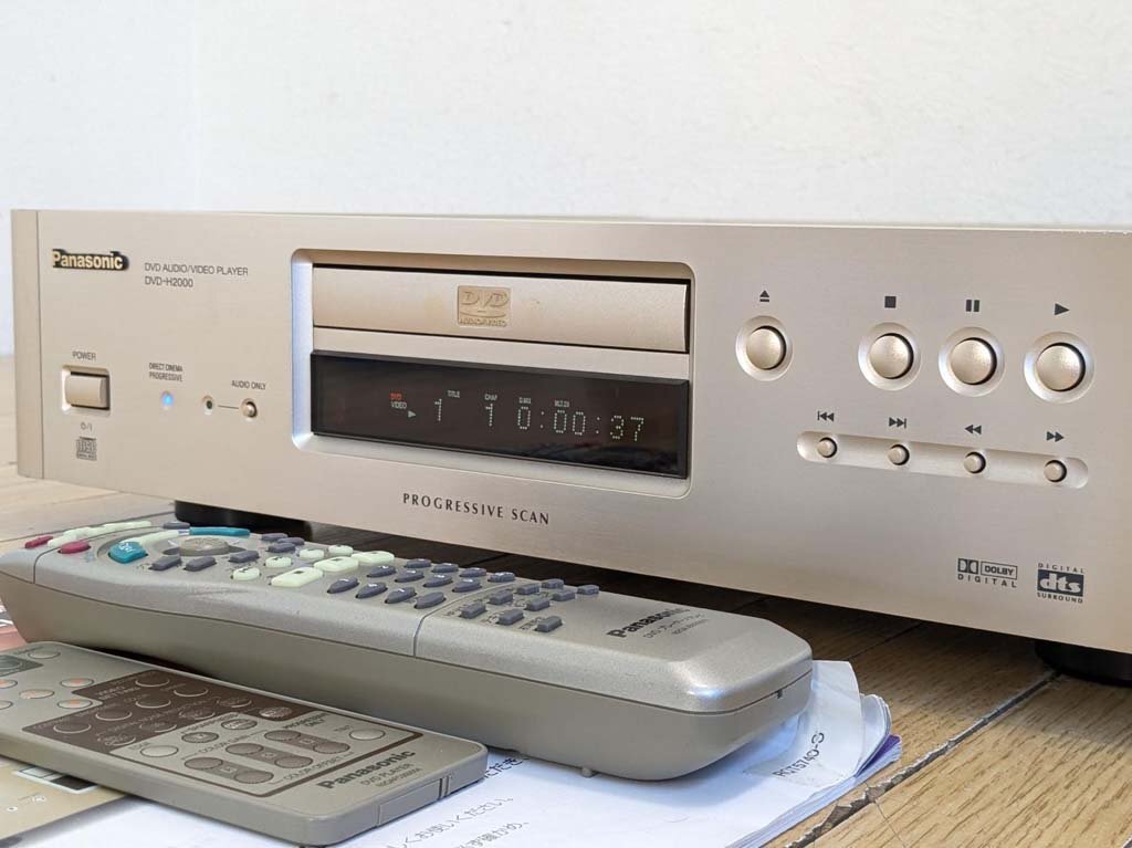 △Panasonic パナソニック DVDプレーヤー DVD-H2000 リモコン2個 パナソニック