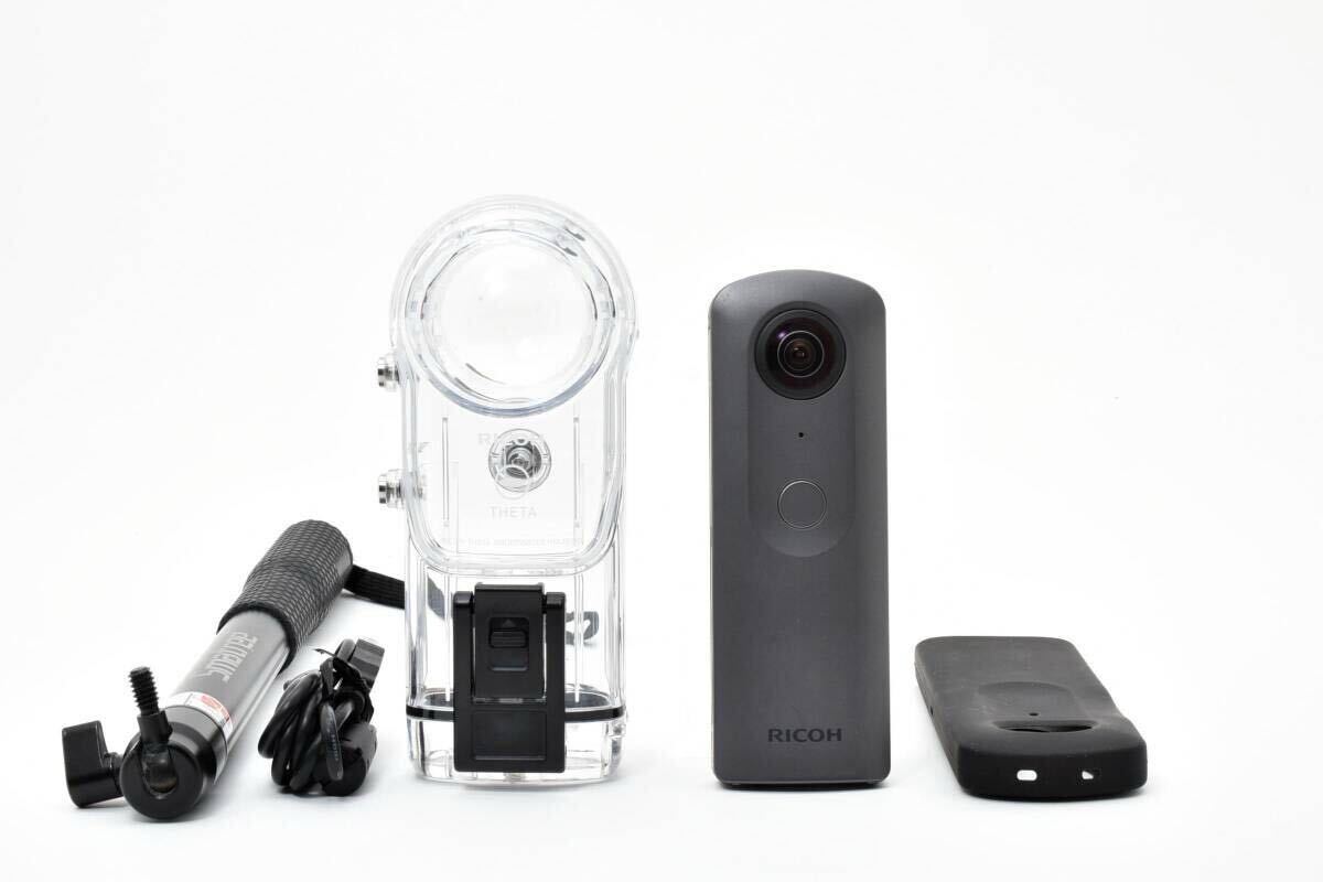■ ほぼ新品 ■ リコー　RICOH THETA V 《 防水ハウジング付 》S260611#A-375