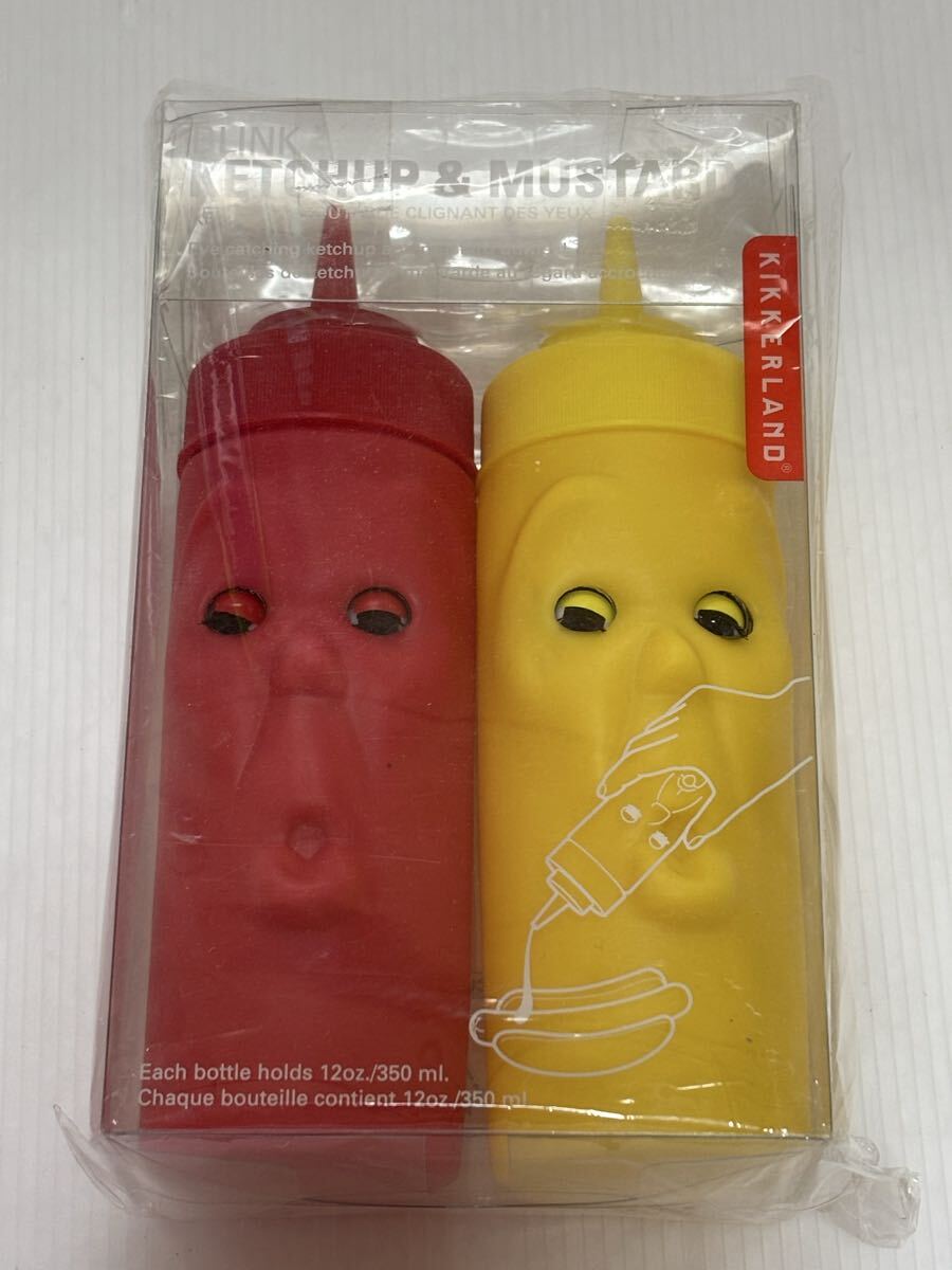 ◆未使用◆KIKKER LAND/キッカーランド　ケチャップ&マスタード　ボトル　赤　黄色◆