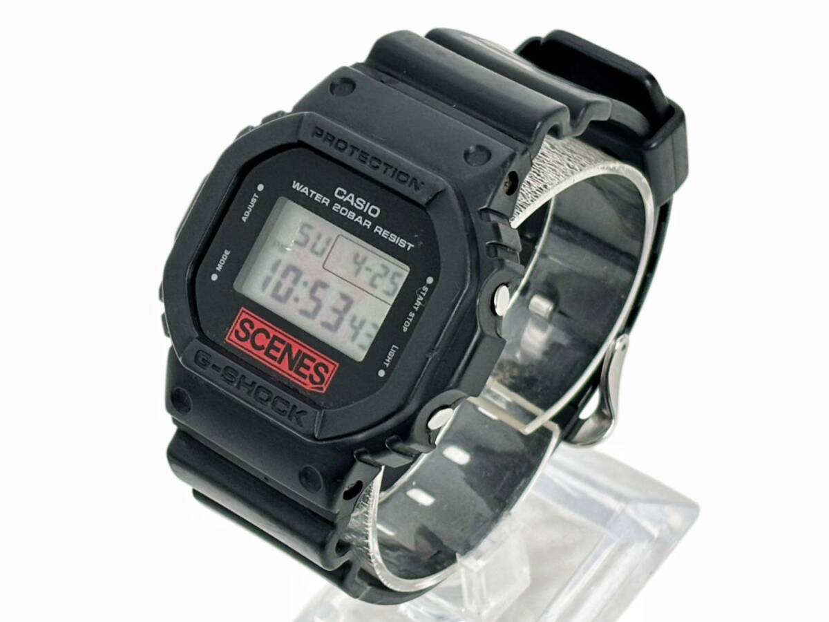 B'z G-SHOCK DW-5600-BZ 30周年記念 コラボ 動作品 SCENES エキシビション 限定モデル カシオ スピード 黒 腕時計 Gショック HS260717