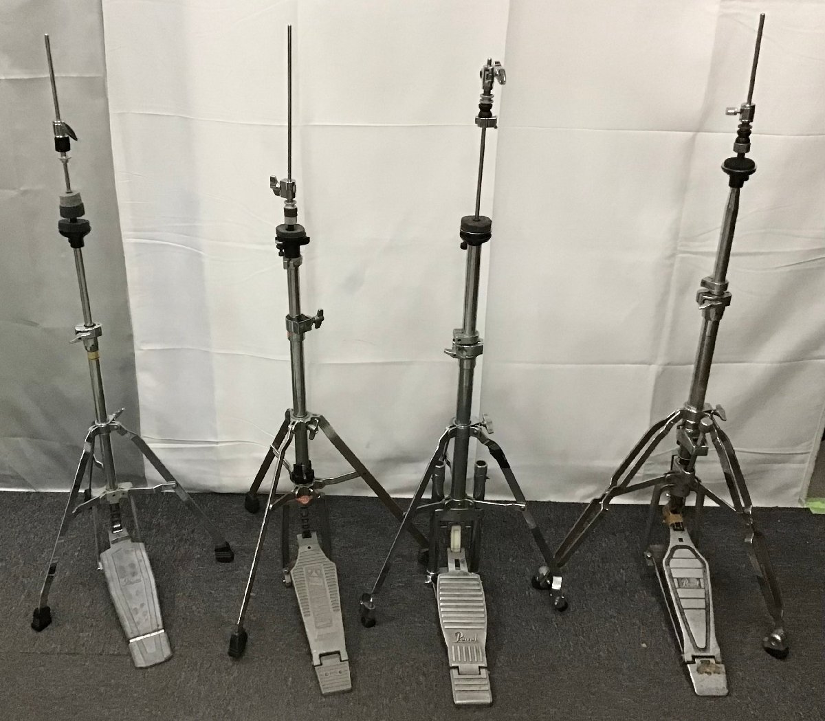 ジャンクドラム ハイハットスタンド 4個セット PEARL TAMA JUNK パール タマ ハードウェア 現状渡し Eb9794