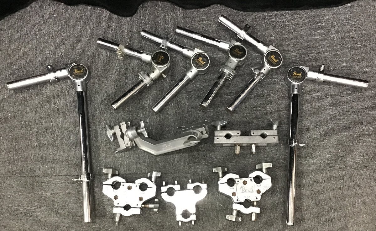Pearl ドラムハードウェア タムホルダー クランプ アダプター パール 中古 現状渡し Ec8568