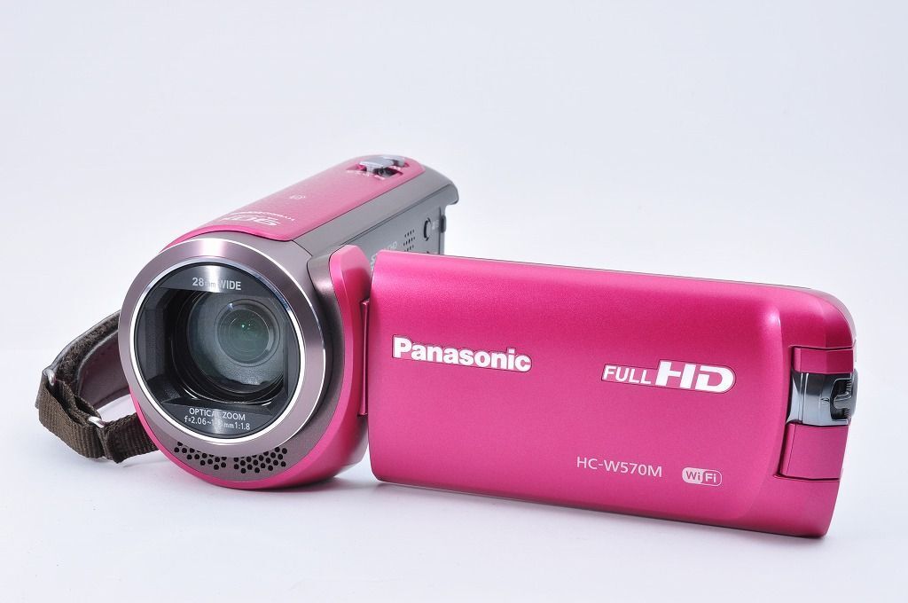 Panasonic HC-W570M ピンク デジタルビデオカメラ フルHD 動作品 美品＃1780