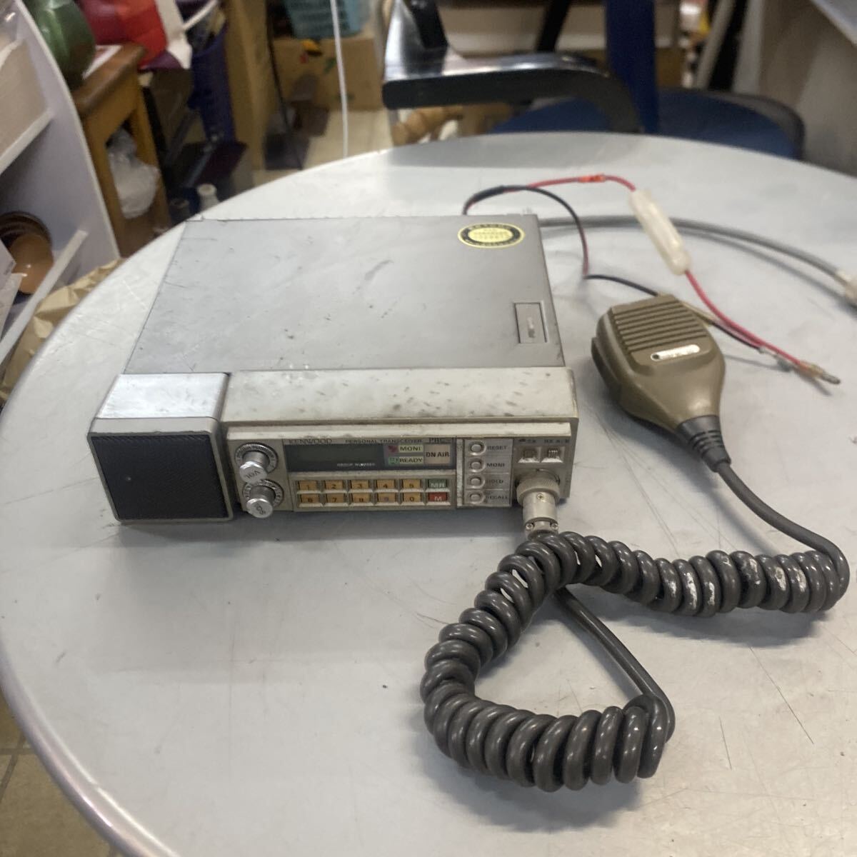 【動作未確認】KENWOOD ケンウッド パーソナル無線機 PRC-1 マイク付き ジャンク扱い 昭和レトロ 当時物
