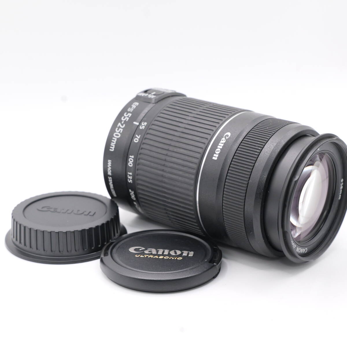 【かめら屋】美品 Canon キャノン EF-S 55-250mm F4-5.6 IS Ⅱ 手振れ補正搭載 EF-Sマウント 動作確認済 #y406