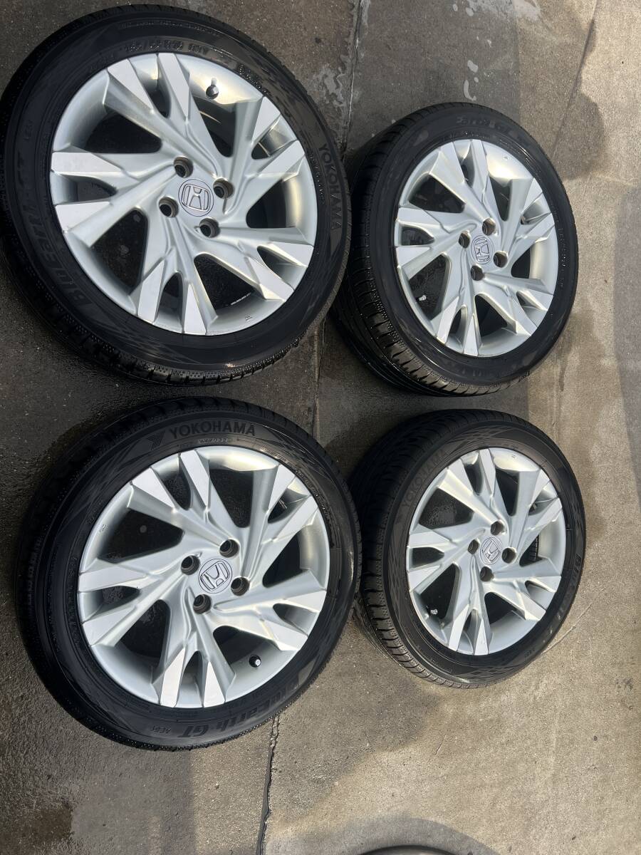 ホンダ　シャトル　GP7/GP8　純正　16インチ　アルミホイール　16×6J+53　4H　100　2025　ヨコハマ　185/55R16　良品　4本セット
