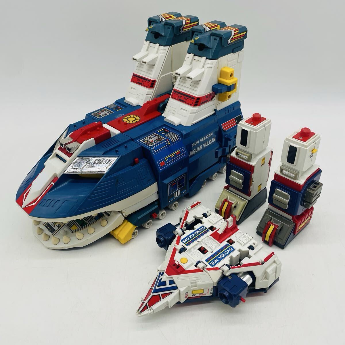 SW0381 清掃済 昭和レトロ ポピー 太陽戦隊サンバルカン ジャガーバルカン ビッグスケール サンバルカンロボ セット DX超合金 おもちゃ玩具