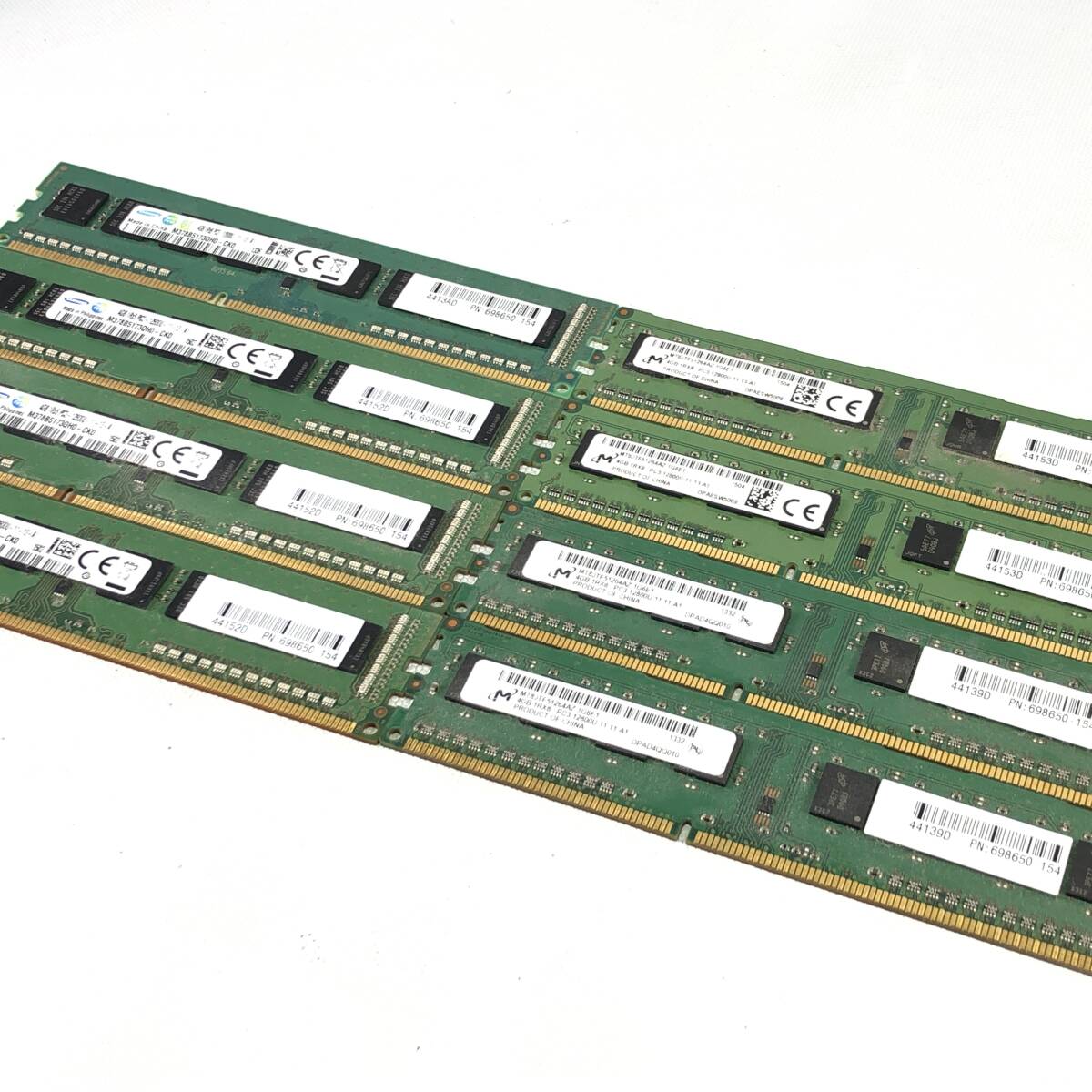 PCメモリ 4GB SAMSUNG Micron 8枚まとめ 【現状販売品】 26C 北TO2