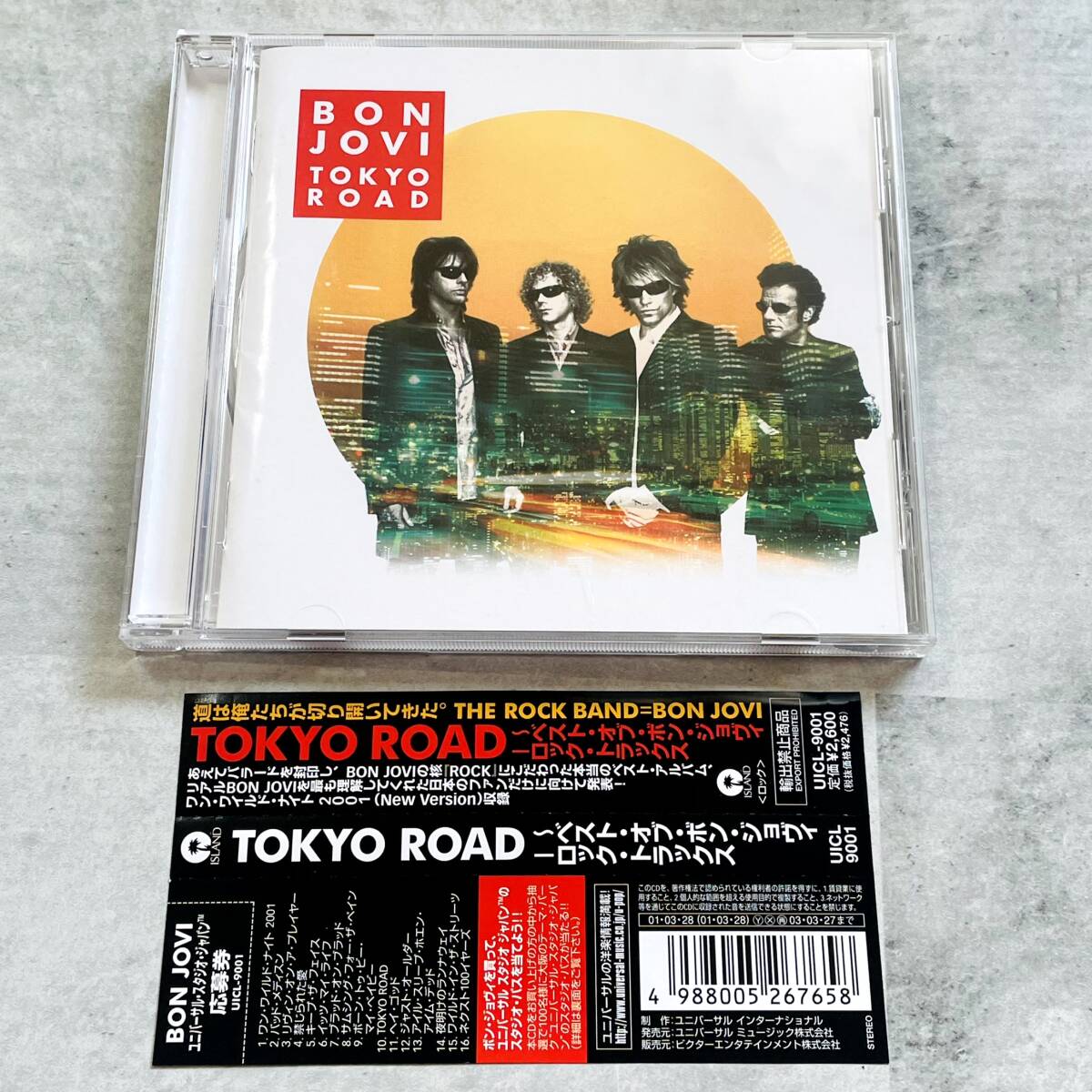 HA928 / 帯付 CD BON JOVI TOKYO ROAD ベスト・オブ・ボン・ジョヴィ 国内盤 UICL-9001