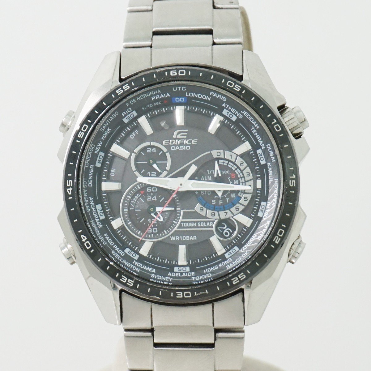◇【CASIO カシオ】EDIFICE EQS-500DB-1A1JF ソーラー腕時計