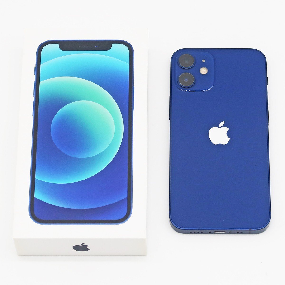 ◇【docomo/Apple】iPhone 12 mini 128GB SIMロック解除済 MGDP3J/A スマートフォン ブルー