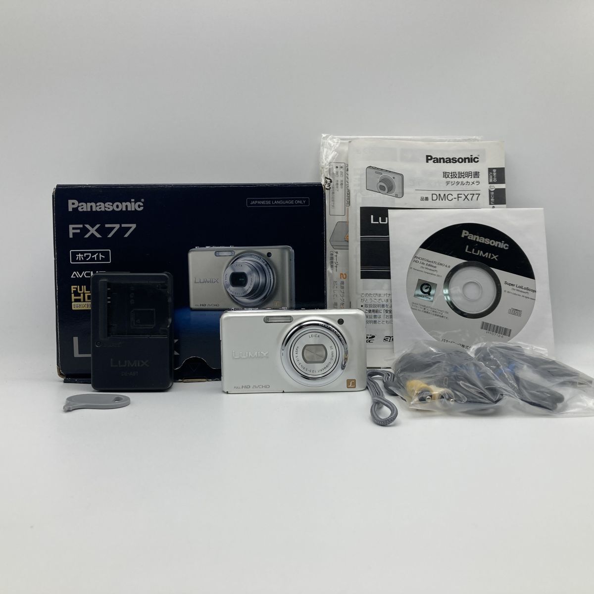 FGf598J06 V50731E210 Panasonic パナソニック LUMIX DMC-FX77 ホワイト コンパクトデジタルカメラ デジカメ