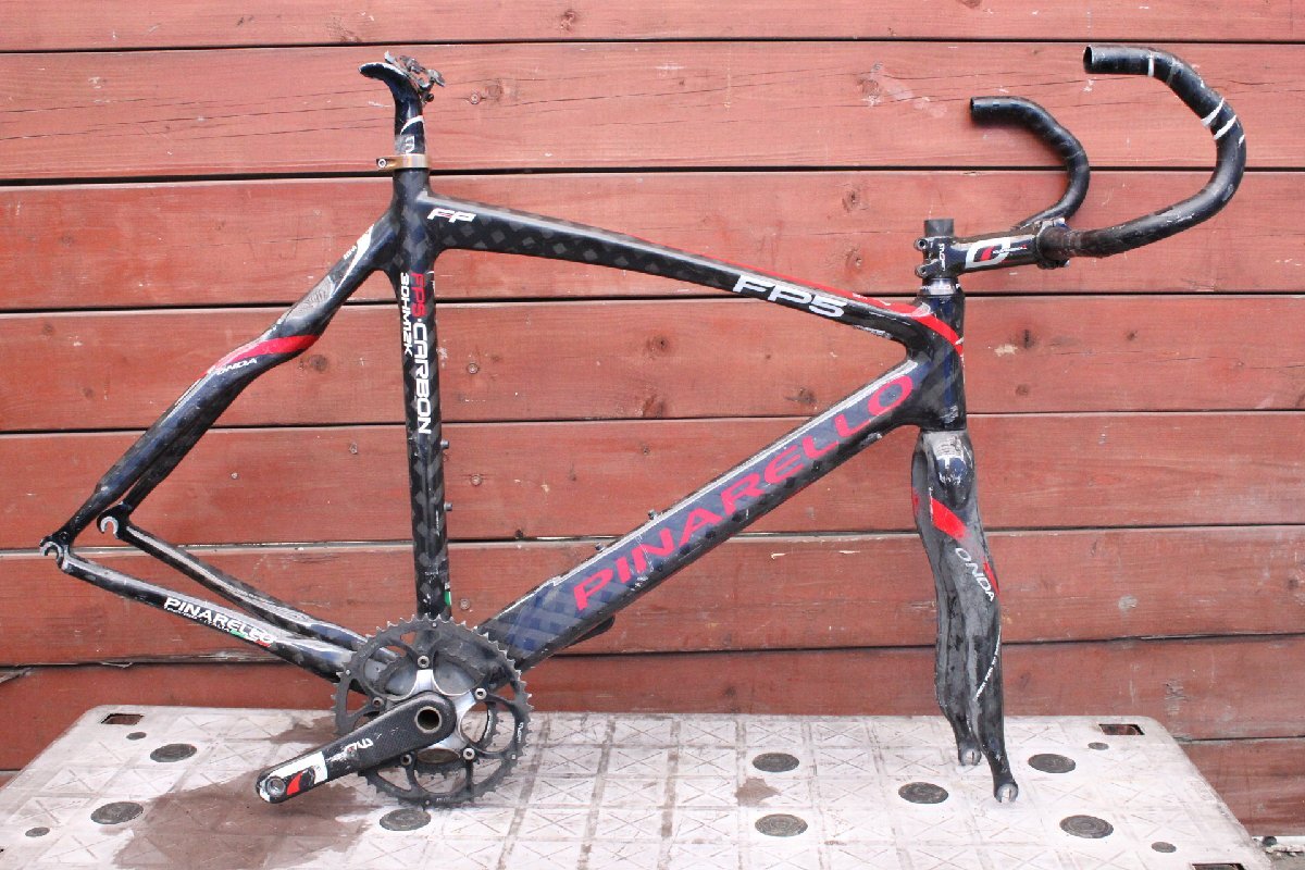 ☆【3W0423-5】 PINARELLO ピナレロ ロードバイク用カーボンフレーム FP5 CARBON 30HM12K 動作保証